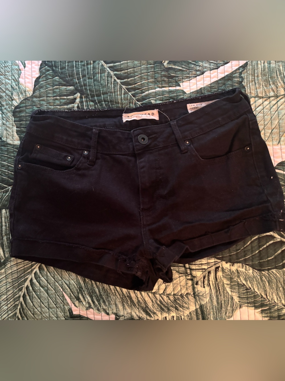Bull head Black Women's Denim Shorts - Low Rise Casual